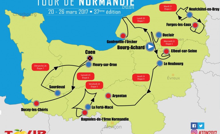 SAINT-LO. Cyclisme : le tracé 37ème Tour de Normandie en détails