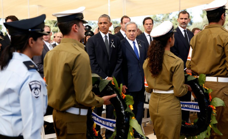 Jérusalem (AFP). Obama aux obsèques de Peres: la paix reste un "chantier inachevé"