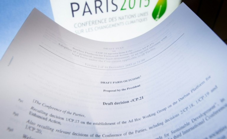 Paris (AFP). Climat: l'accord de Paris entrera en vigueur dans 30 jours