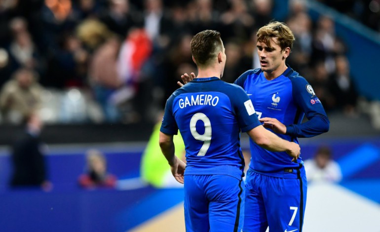 Saint-Denis (AFP). Mondial-2018/Qualifs: un doublé de Gameiro et les Bleus repartent de l'avant