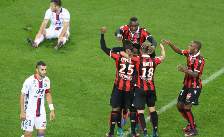 Nice (AFP). Ligue 1: Nice s'impose contre Lyon et s'échappe en tête