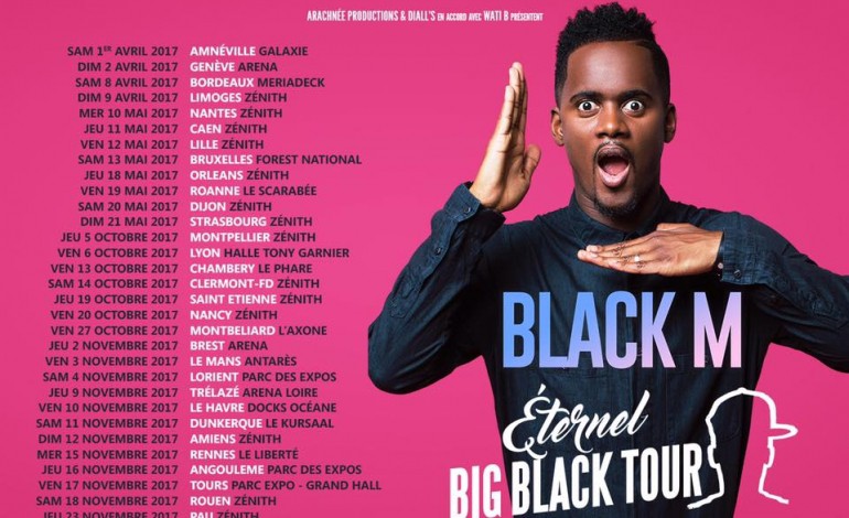 Les dates 2017 de la tournée de Black M