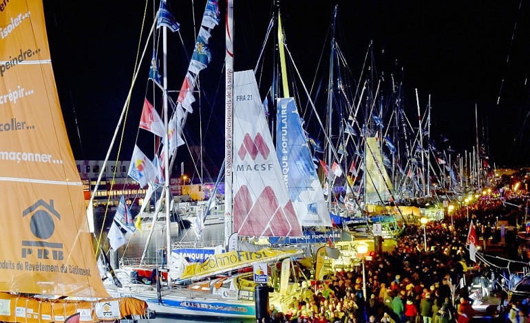 Vendée Globe: le ponton pris d'assaut par des milliers de visiteurs