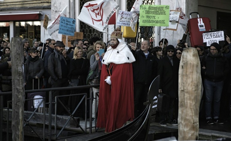 Venise: manifestation contre l'exode des habitants