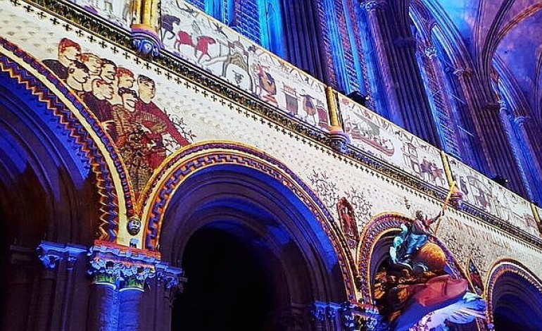 bayeux. La Cathédrale de Bayeux de nouveau aux couleurs de Guillaume le Conquérant