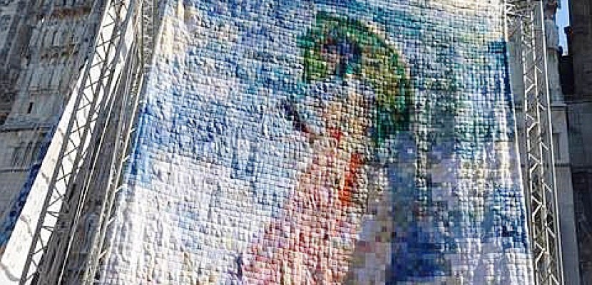 Rouen. Le tableau géant de Monet tricoté à Rouen s'envole vers New-York