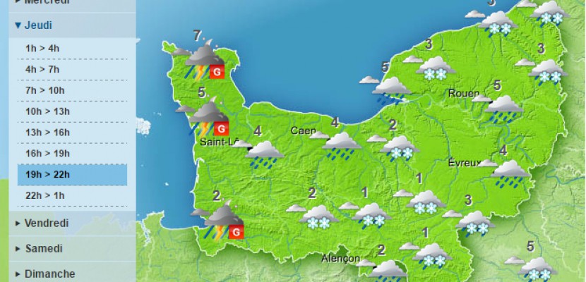 Saint-Lô. Neige en Normandie : des flocons, des orages de grêle et de la pluie à partir de jeudi