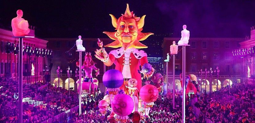 Affluence en baisse au Carnaval de Nice, sept mois après un attentat très meurtrier