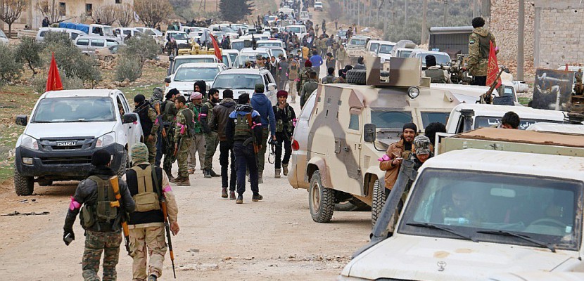 Syrie: les soldats turcs dans le centre d'Al-Bab, fief d'EI