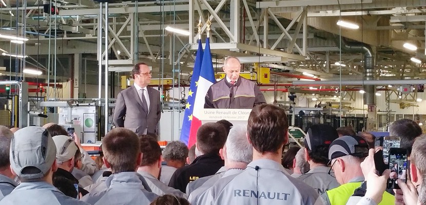 Cléon. Normandie : Francois Hollande en visite à l'usine Renault de Cléon