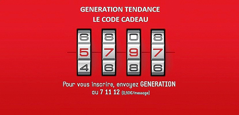 Hors Normandie. Génération Tendance : Tentez de trouver le 14ème CODE CADEAU !