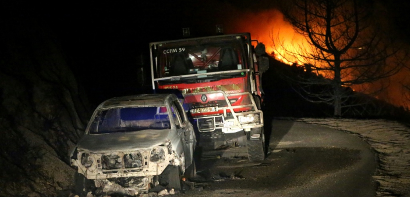 Corse: cinq pompiers blessés dans un feu de maquis de plusieurs centaines d'hectares