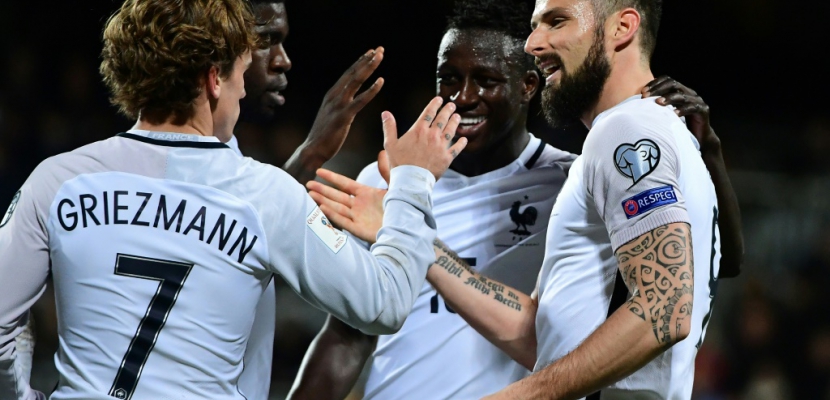 Mondial-2018: la France mène 2-1 à la mi-temps au Luxembourg
