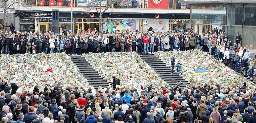 La Suède rend hommage aux victimes de l'attentat au camion bélier