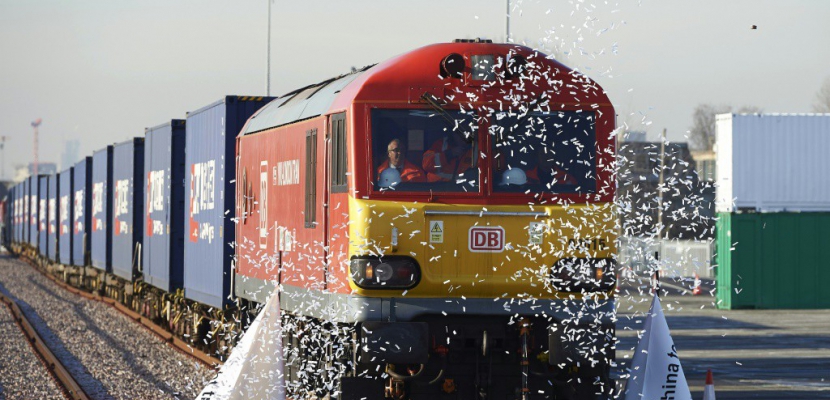 Le premier train direct de Londres est arrivé en Chine