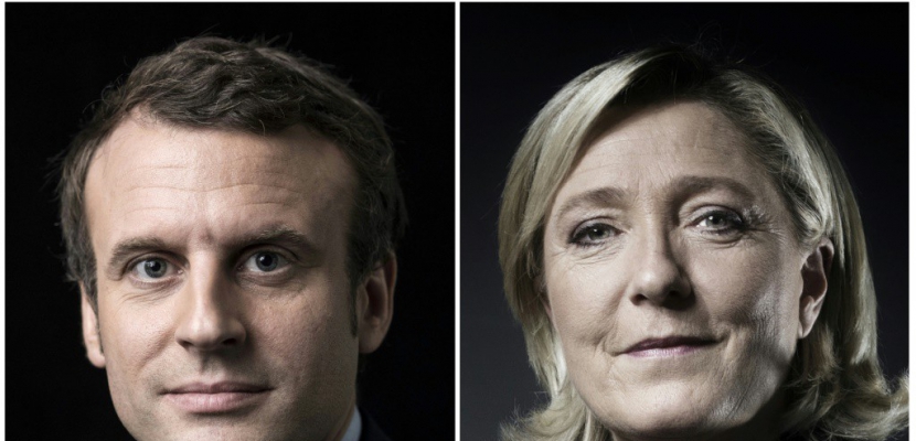 Présidentielle: Marine Le Pen et Emmanuel Macron, pôles contraires