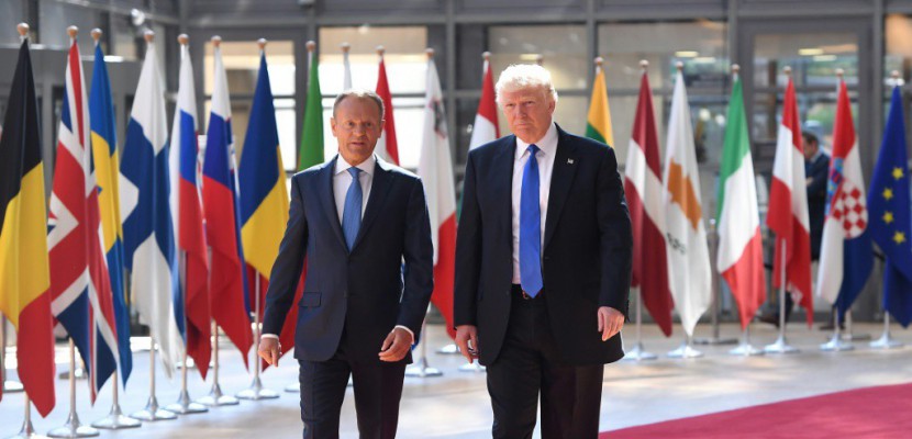 UE: Trump reçu à Bruxelles par Tusk et Juncker
