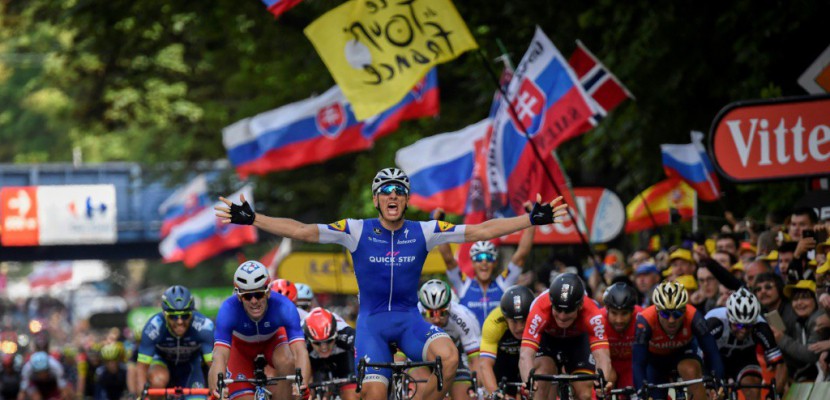 Tour de France: la 2e étape pour Kittel au sprint Thomas toujours en jaune