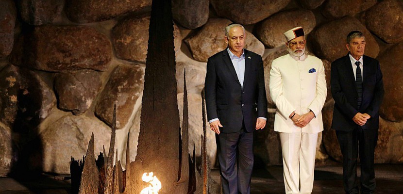 Première visite en Israël d'un chef de gouvernement indien