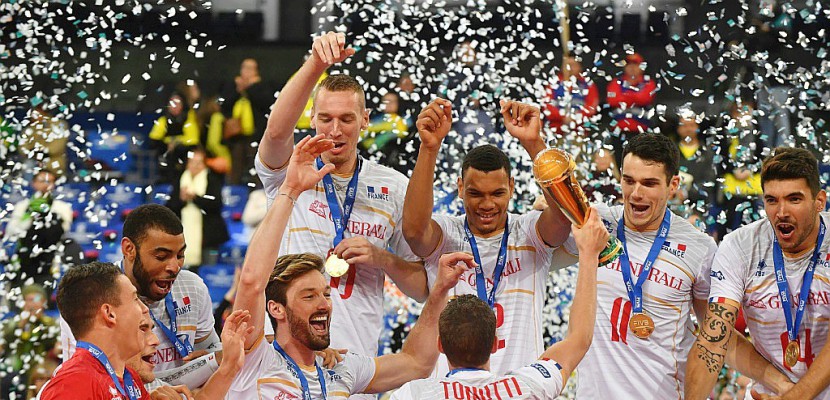 Volley: les Bleus remportent leur 2e Ligue Mondiale au Brésil