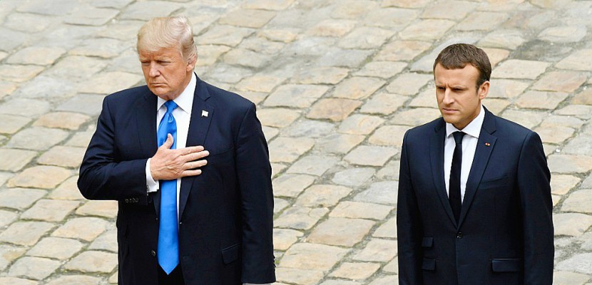 Trump officiellement accueilli par Macron aux Invalides