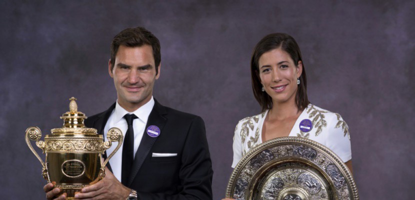 Wimbledon: les trophées pour Federer et Muguruza, les doutes pour Djokovic
