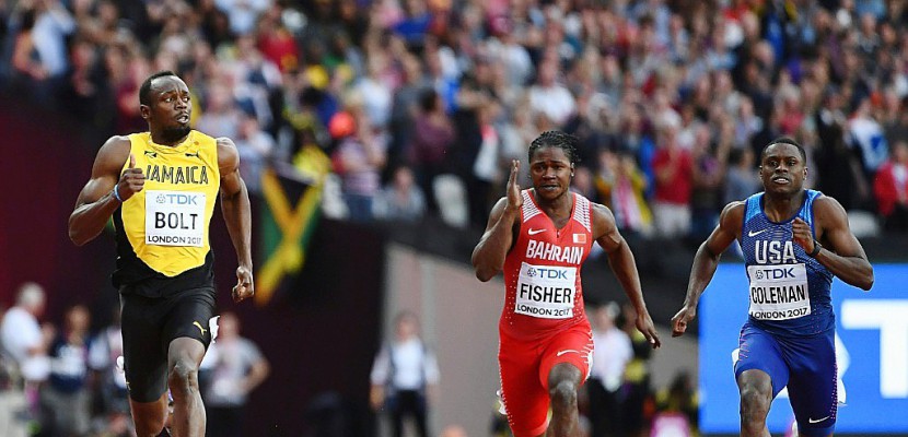 Athlétisme: Bolt en finale du 100 m , malgré sa 2e place en demies