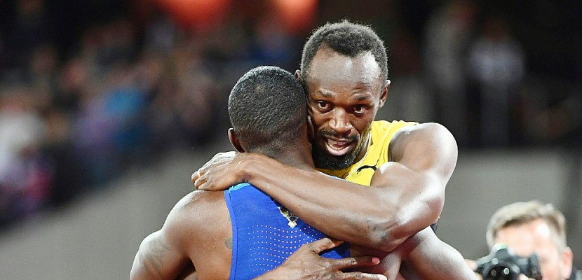 Athlétisme: Gatlin sacré, Usain Bolt 3e pour son dernier 100 m mondial