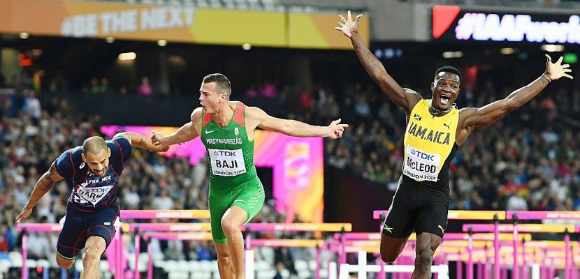 Athlétisme le Jamaïcain Omar McLeod sacré sur 110 m haies aux Mondiaux