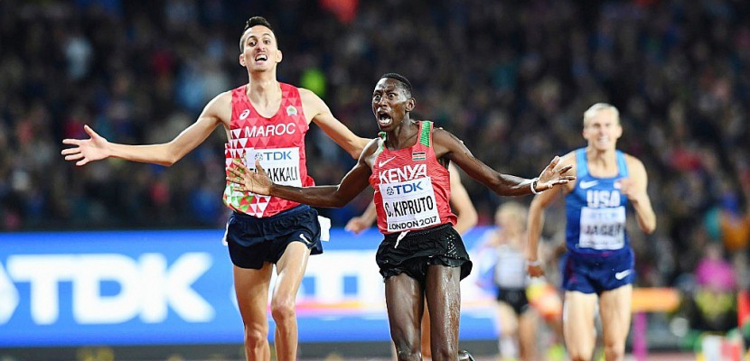 Athlétisme: le Kényan Conseslus Kipruto en or sur 3.000 m steeple