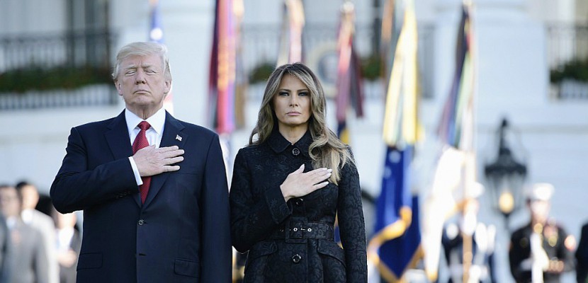 11-Septembre: Trump observe une minute de silence à la Maison Blanche