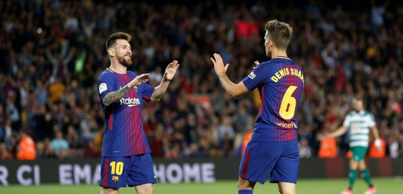 Espagne: le Barça écrase Eibar, Messi puissance 4