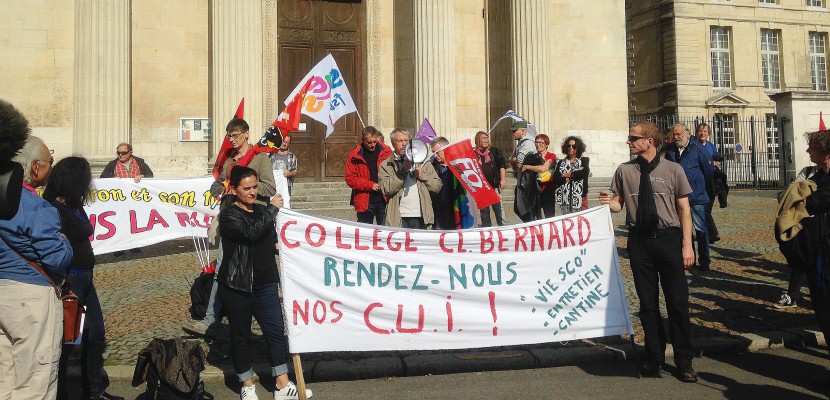 Rouen. Rouen : mobilisation des professeurs contre la suppression des emplois aidés