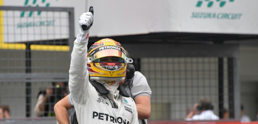 GP du Japon: Hamilton (Mercedes) en pole-position devant Vettel (Ferrari)