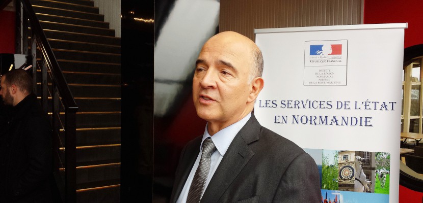 Le-Havre. Le commissaire européen Pierre Moscovici en visite en Normandie