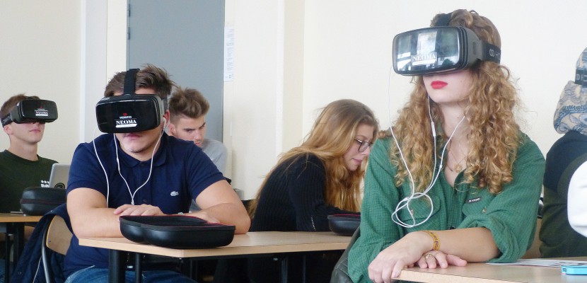 Rouen. À Rouen, des cours de marketing en réalité virtuelle à l'école de commerce Neoma