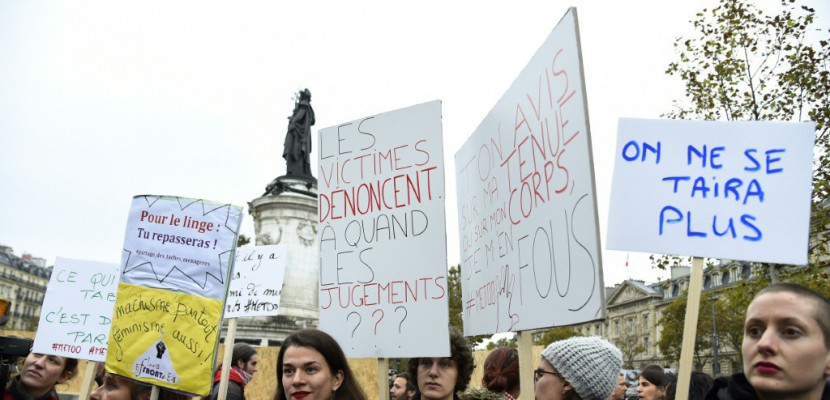 #Metoo: plusieurs centaines de personnes rassemblées en France contre le harcèlement