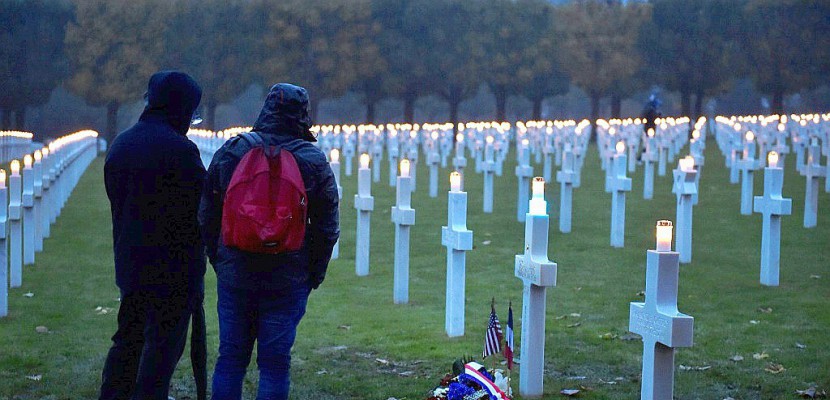 11 novembre: les tombes de 3.500 soldats américains illuminées dans la Meuse