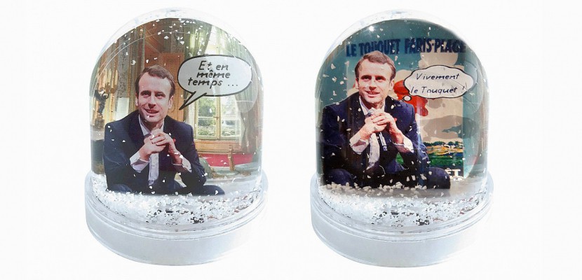 Hors Normandie. Bientôt Noël, découvrez les boules à neige Emmanuel Macron