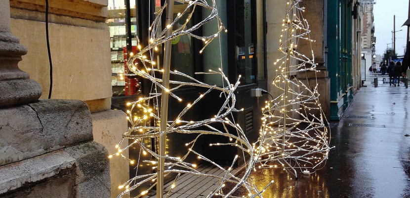 Rouen. Avec des sapins lumineux, des commerçants rouennais participent à décorer les rues