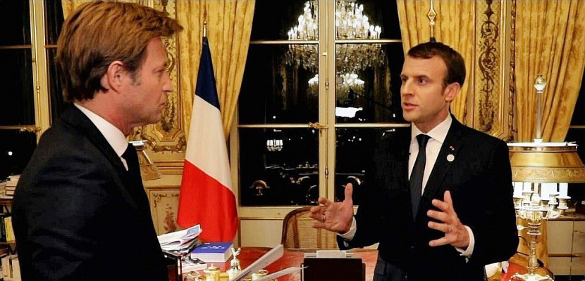 Macron sur France 2: 5,7 millions de téléspectateurs contre 7,6 pour le JT de TF1