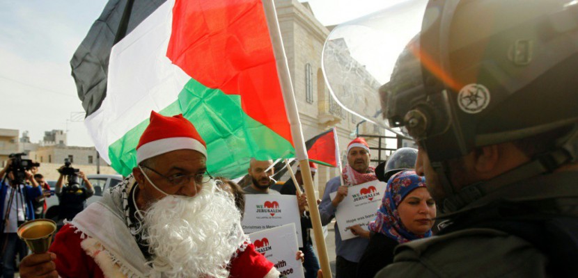 Noël: les tensions sur Jérusalem ternissent les festivités à Bethléem