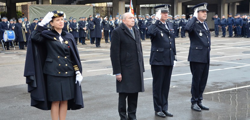 Rouen. Rouen : le ministre de l'Intérieur Gérard Collomb présente ses vœux à la police