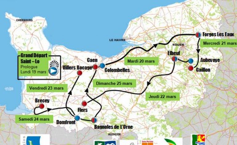 Cyclisme : découvrez le parcours du Tour de Normandie 2012