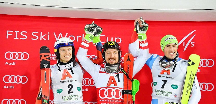 Ski: la victoire pour Hirscher, qui égale Maier au slalom de Schladming