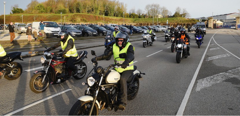 Limitation à 80 km/h : les motards manifestent dans l'Orne et la Manche