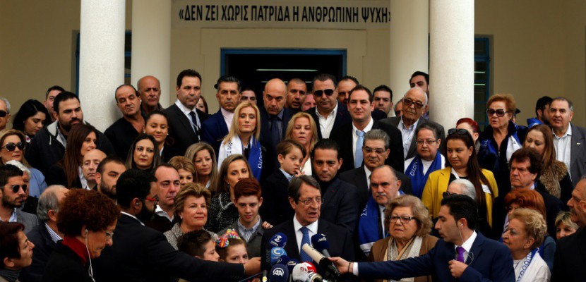 Le président de Chypre Nicos Anastasiades réélu