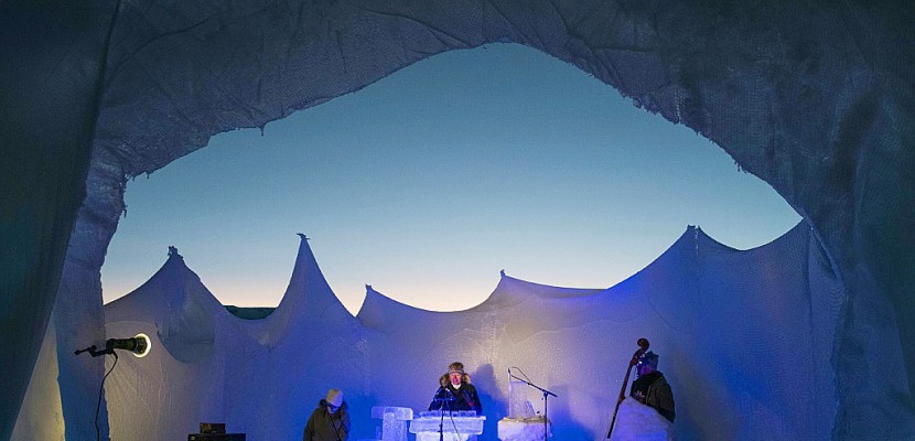 Norvège: un festival de musique dans un igloo avec des instruments en glace