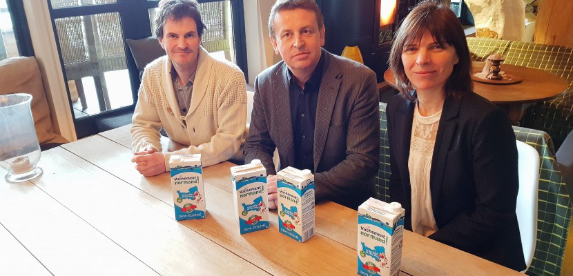 Saint-Hilaire-de-Briouze. Normandie : "Vachement normand", une nouvelle marque de lait sans OGM