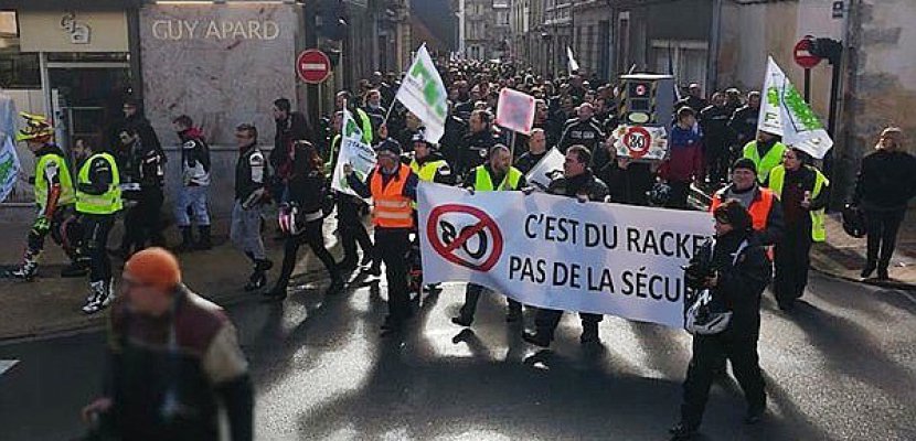 Alençon. 80 km/h : des motards du grand ouest manifestent à Alençon